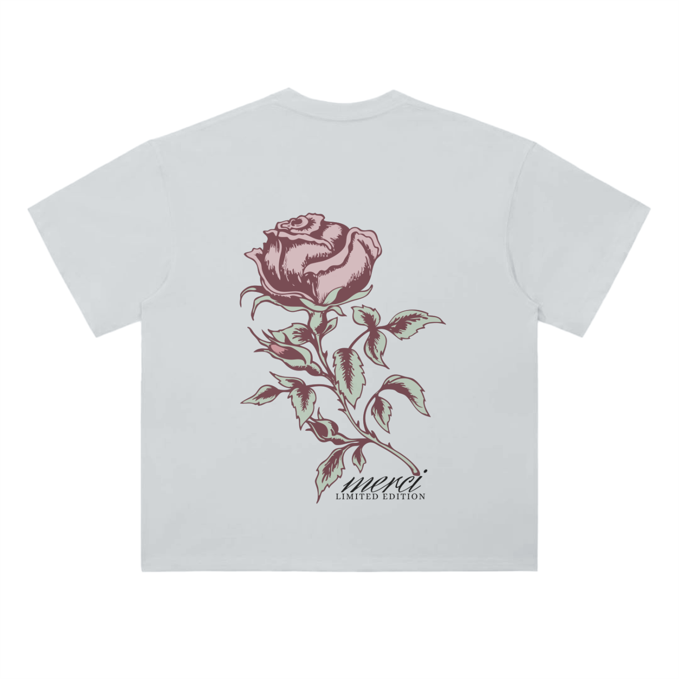 Antique Rose Drop Shoulder Tee